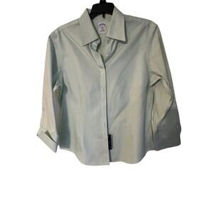 Brooks Brothers 346 Women's Shirt Size 8 Fitted Non-Iron All Cotton New without